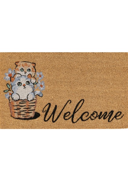 Cat Welcome Coco Paspas 45X75 cm