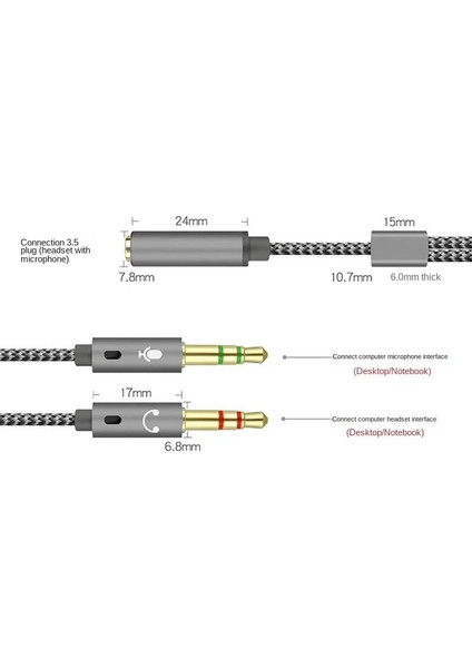 kulaklık mikrofon ayırıcı kulaklık ve mikrofon ayırıcı kablo