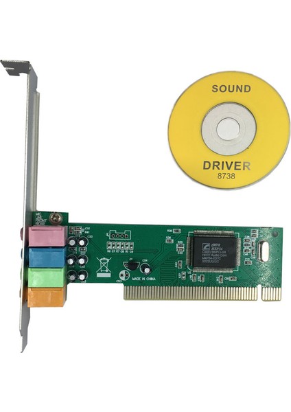 PCI ses kartı 5 kanal 4.1 Surround 3D PC PCI ses kartı CMI8738 çip