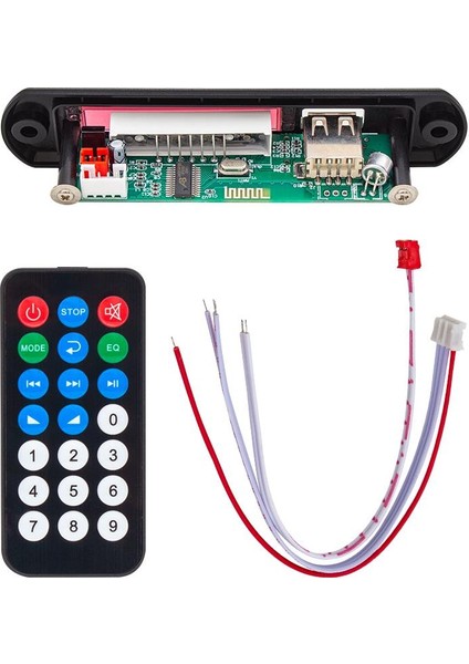 Magıcvoıce M515 Oto Teyp Usb/Sd/Mıc/Bluetooth Kumandalı Mikrofonlu Oto Teyp Çevirici Dijital Player Board (12V-500Ma)