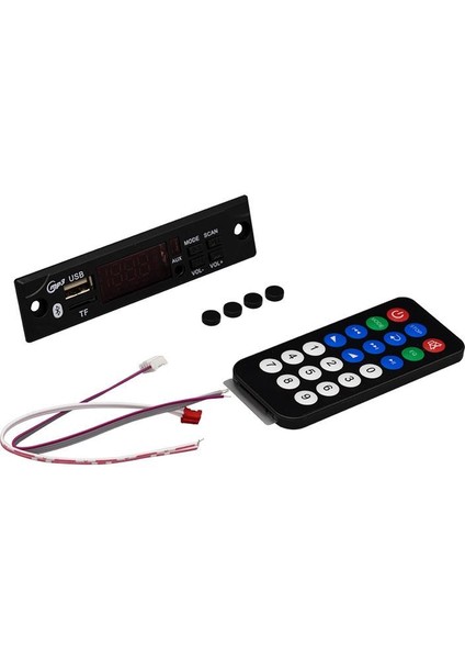 Magıcvoıce M517 Oto Teyp Usb/Sd/Mp3/Mıc/Bluetooth/Kumanda Oto Teyp Çevirici Dijital Player Board