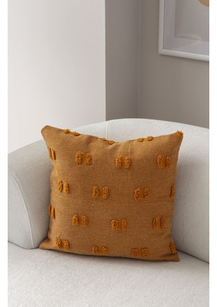 Turuncu Bohem Punch Dokuma Kırlent Kılıfı modelleri