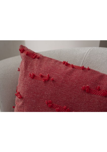 Şerit Bohem Punch Dokuma Kırlent Kılıfı Gül Kurusu fiyatları