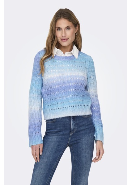 Onlcala Ls O-Neck cc Knt Açık Mavi 15324280