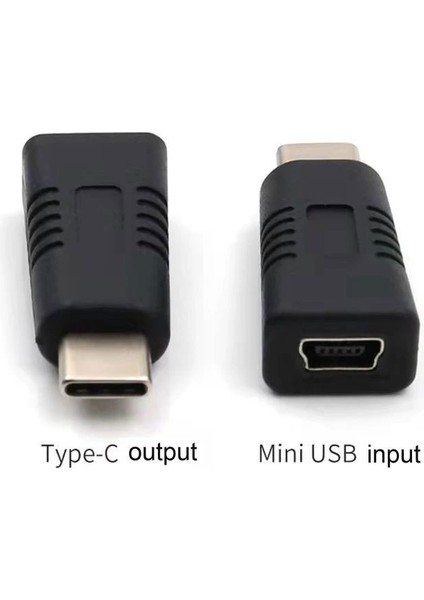 Mini usb 5 pin (in) to type c (out) çevirici dönüştürücü aparat