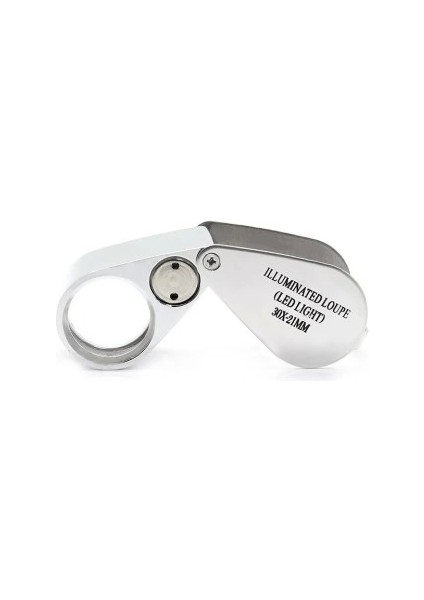 Kontrol Için Özel Kutulu Metal Işıklı Lup 30X21