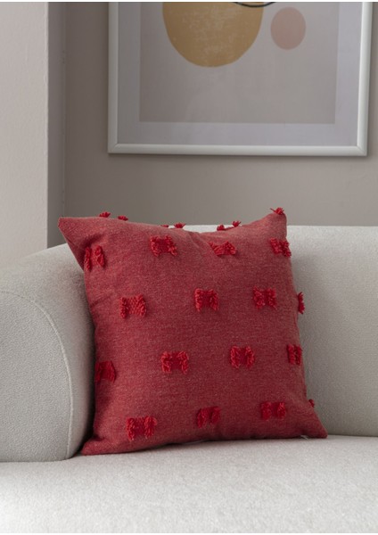 Gül Kurusu Bohem Punch Dokuma Kırlent Kılıfı modelleri