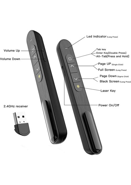 SK-1 Sunum kumandası laser pointer kırmızı ışıklı sunum kumandası