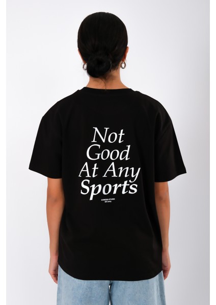 Any Sports Relaxed Fit Kadın T-Shirt Siyah