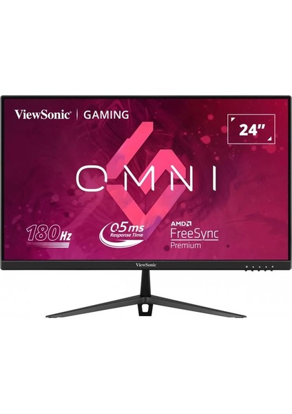 23.8 Vıewsonıc VX2428 IPS 0.5ms 180MHZ 2xhdmı 1xdp Fhd 1920X1080 Hoparlör Çerçevesiz Freesync Gamıng Vesa Siyah