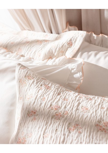Julien Çift Kişilik Yatak Örtüsü Seti - Pudra indirimleri