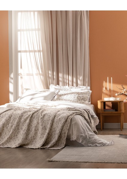 Marseille Çift Kişilik Yatak Örtüsü Seti - Mor