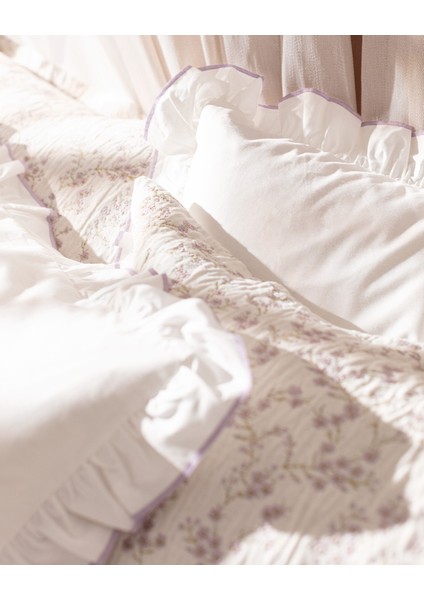 Marseille Çift Kişilik Yatak Örtüsü Seti - Mor indirimleri