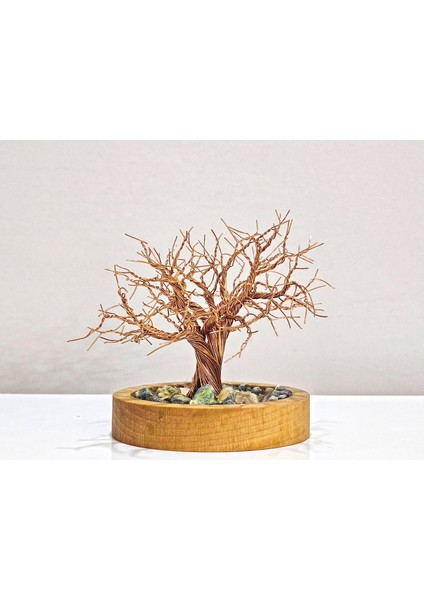 Yalın Ağacın Zerafeti | Bonsai Tel Ağaç | doğum günü hediyesi | ev dekorasyonu | yapay ağaç | hediyelik eşya | dekoratif ürünler|