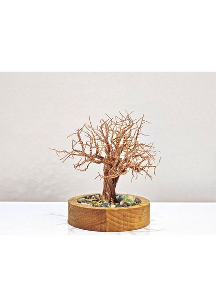 Yalın Ağacın Zerafeti | Bonsai Tel Ağaç | doğum günü hediyesi | ev dekorasyonu | yapay ağaç | hediyelik eşya | dekoratif ürünler|