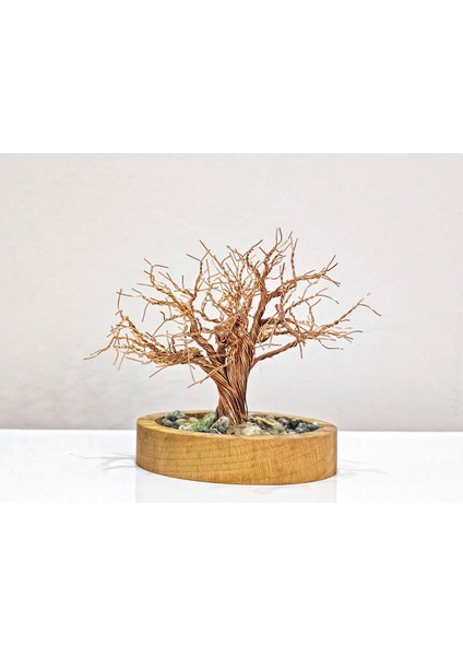 Yalın Ağacın Zerafeti | Bonsai Tel Ağaç | doğum günü hediyesi | ev dekorasyonu | yapay ağaç | hediyelik eşya | dekoratif ürünler|