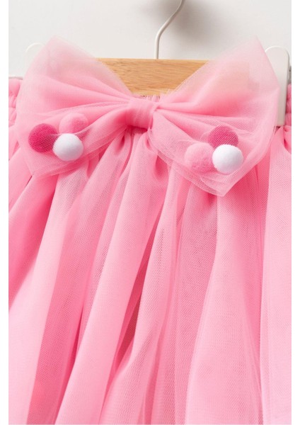 Kız Çocuk Kırmızı Astarlı Ponponlu Tütü Etek fiyatları