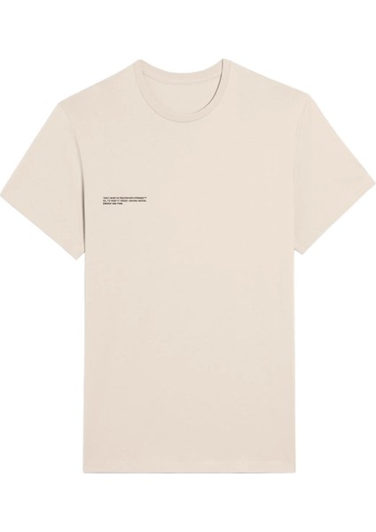 Krem Unisex Nature Concept Baskılı Oversize T-Shirt fırsatları