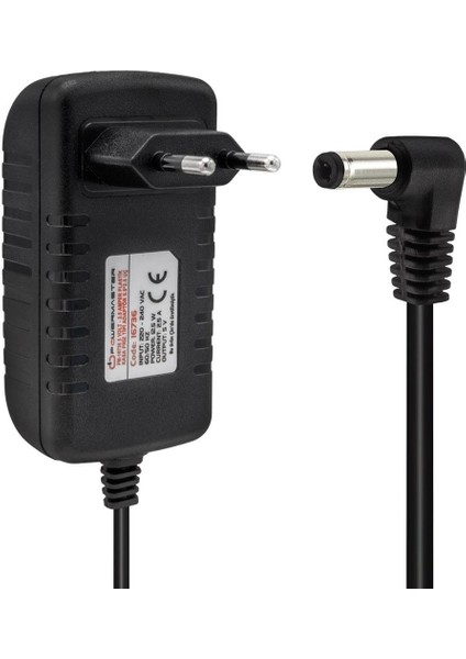 PM-16736 5 Volt - 2.5 Amper 5.5*2.5 mm Uçlu Plastik Kasa Priz Tipi Adaptör