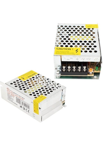 PM-14063 12 Volt - 2 Amper - 24 Watt Metal Kasa Adaptör