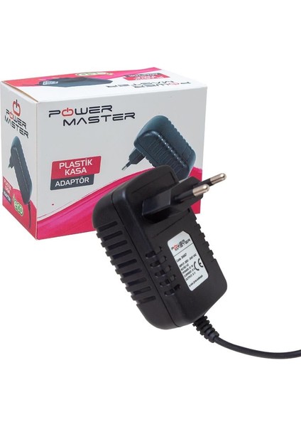 PM-31667 5 Volt - 2 Amper 3.5*1.35 mm Uçlu Plastik Kasa Priz Tipi Adaptör (Androıd Box Için)