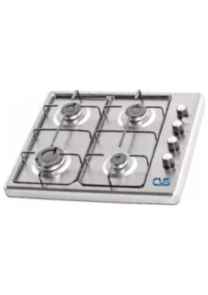 Cvs DN 453 Inox Tüplü Emniyetli 4 Gözlü Set Üstü Ocak