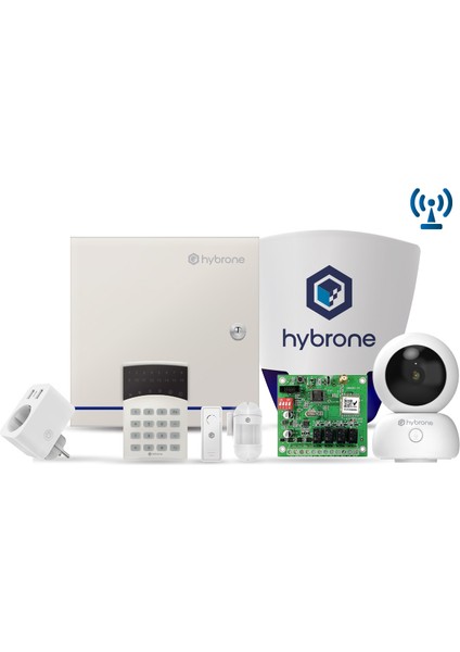 Hy-Ia1008-W-Led16-Xt Hybrone Kablosuz Network Alarm Seti