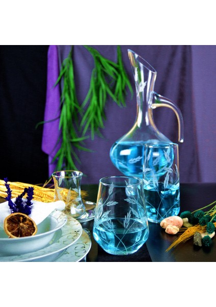 Kazaan 25 Parça 6 Kişilik Bardak Çeyiz Seti Bosna Karaflı Sürgün Desenli fiyatları