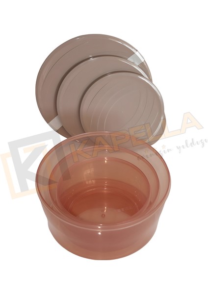 Tuffex 3lü Set Polo Tapper Yuvarlak Saklama Kabı M