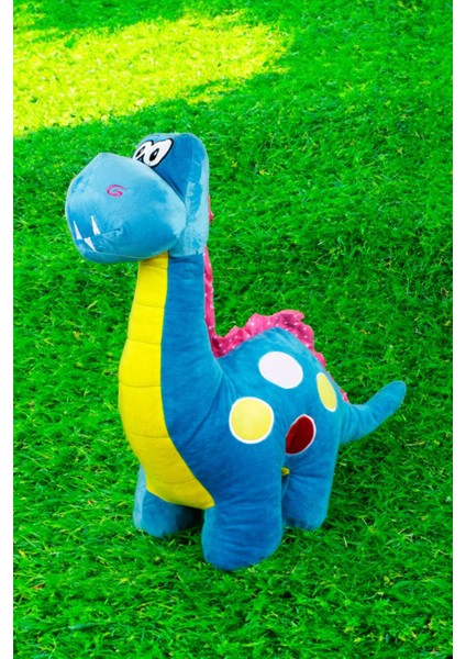 Parti Hediye Sepeti Dinozor Peluş 60CM Mavi