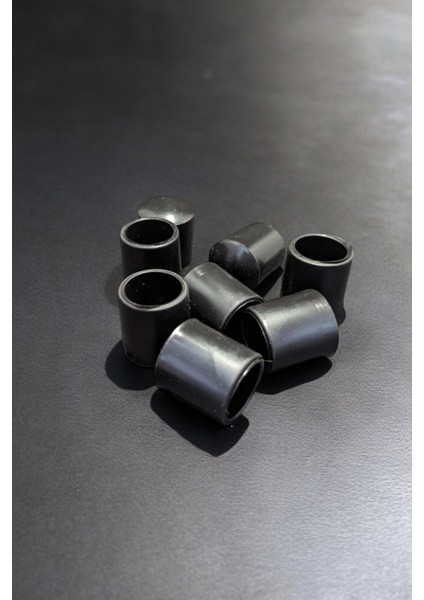 24 Ad 21 mm Siyah Silikon Masa Sandalye Pabuç Kaydırmaz