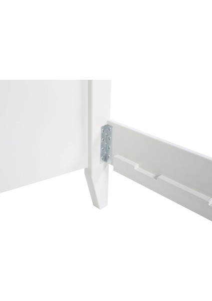 Lrya Modern İnci Beyaz Tek Kişilik Karyola 120X200