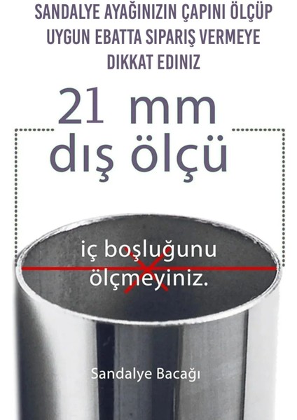 12 Adet Sessiz Tip Sandalye Pabucu Masa Sandalye Zemin Koruyucu 2,1 cm Siyah