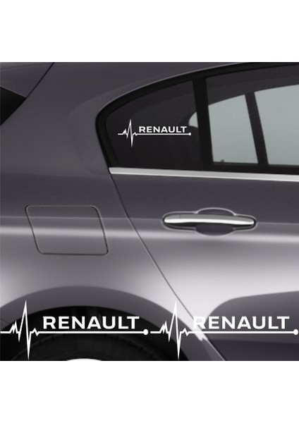 Renault Safrane Için Uyumlu Aksesuar Oto Ritim Sticker 2 Adet 20*9 cm