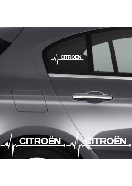 Citroen C6 Için Uyumlu Aksesuar Oto Ritim Sticker 2 Adet 20*9 cm