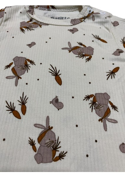 Nafitto Baby&junior Tavşan Nakışlı Kız Bebek Tulum fırsatları