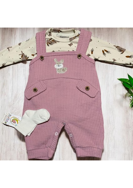 Nafitto Baby&junior Tavşan Nakışlı Kız Bebek Tulum indirimleri