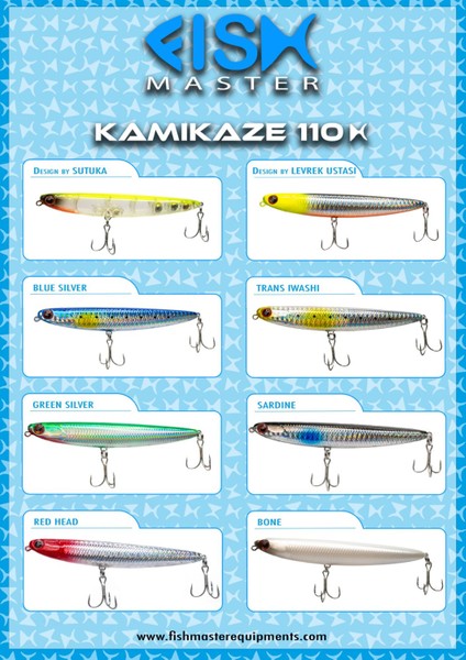 Fish Master Kamikaze 11 cm 14 gr Su Üstü Maket Balık