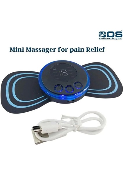 8 Modlu Mini Şarjlı Kelebek LCD Ekran Ems Boyun Omuz Kol Sırt Elektrikli Masaj Bantı Kas Stimülatörü fiyatları