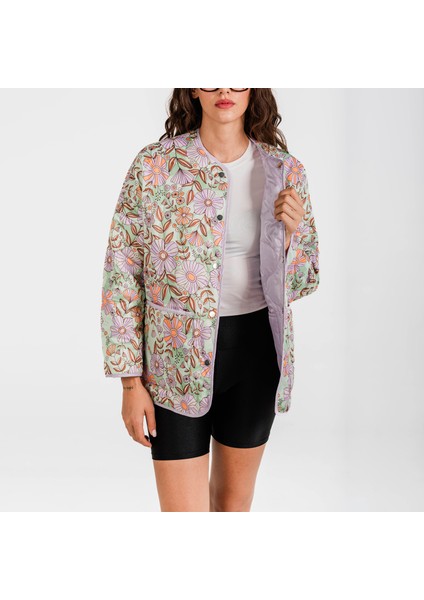 Retro Garden Kapitone Ceket