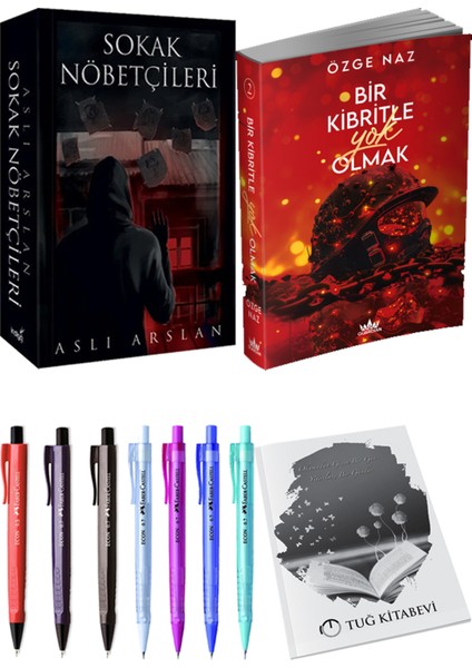 Bir Kibritle Yok Olmak 2 Özge Naz ve Sokak Nöbetçileri 1 Aslı Arslan 2'li Set + Armağan