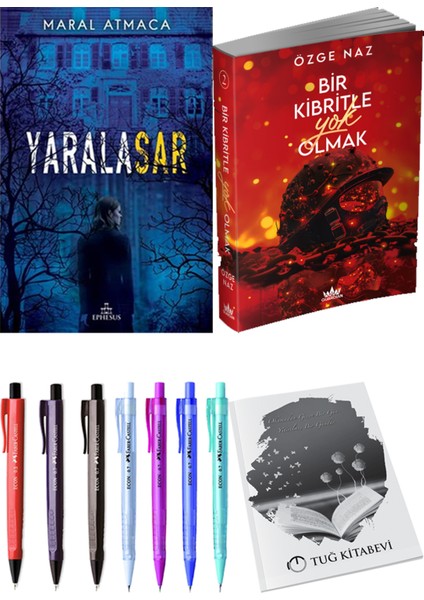 Bir Kibritle Yok Olmak 2 Özge Naz ve Yaralasar 1 Maral Atmaca 2'li Set + Armağan
