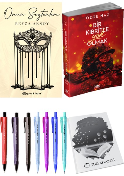 Bir Kibritle Yok Olmak 2 Özge Naz ve Onun Şeytanları Beyza Aksoy 2'li Set + Armağan