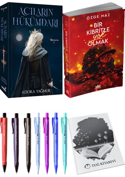 Bir Kibritle Yok Olmak 2 Özge Naz ve Acıların Hükümdarı Adora Yağmur 2'li Set + Armağan