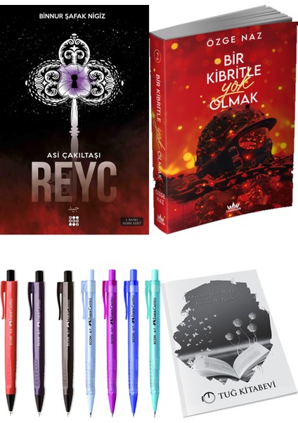 Bir Kibritle Yok Olmak 2 Özge Naz ve Asi Çakıltaşı 2 Reyc Binnur Şafak Nigiz 2'li Set + Armağan