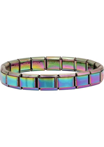İtalyan Çelik Bileklik - Çok Renkli