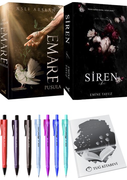 Siren Iki Emine Tavuz ve Emare Pusula Aslı Arslan 2'li Set + Armağan