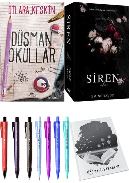 Siren Iki Emine Tavuz ve Düşman Okullar 1 Dilara Keskin 2'li Set + Armağan