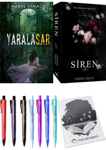 Siren Iki Emine Tavuz ve Yaralasar 2 Maral Atmaca 2'li Set + Armağan