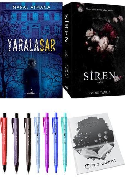 Siren Iki Emine Tavuz ve Yaralasar 1 Maral Atmaca 2'li Set + Armağan